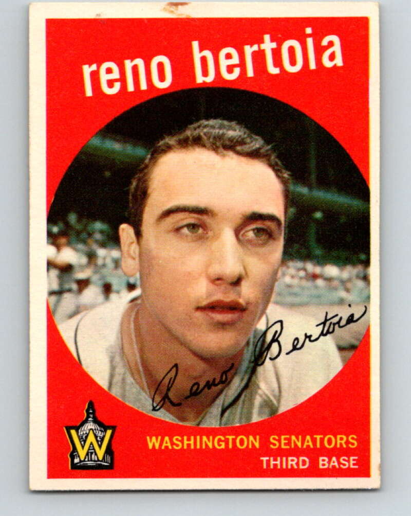1959 Topps MLB #84 Reno Bertoia Washington Senators V11291