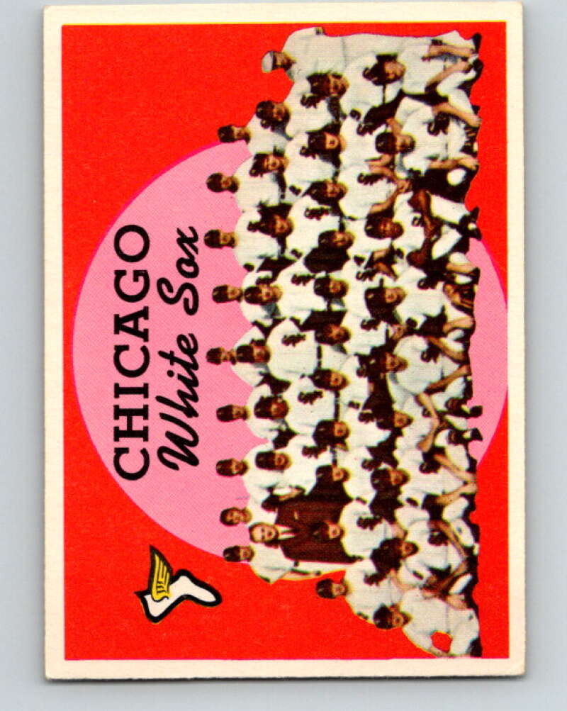 1959 Topps MLB #94 White Sox Checklist Chicago White Sox V11304