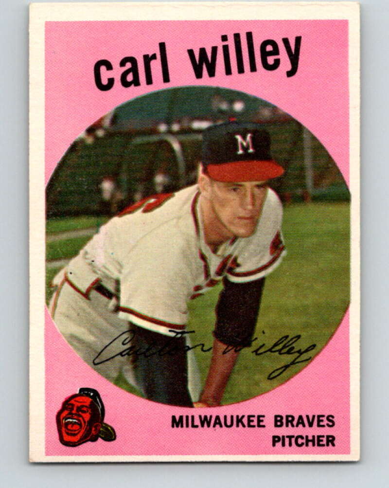 1959 Topps MLB #95 Carl Willey Milwaukee Braves V11306