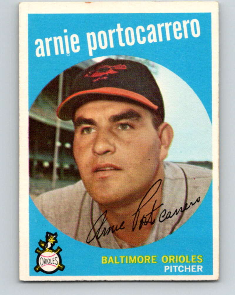 1959 Topps MLB #98 Arnie Portocarrero Baltimore Orioles V11308