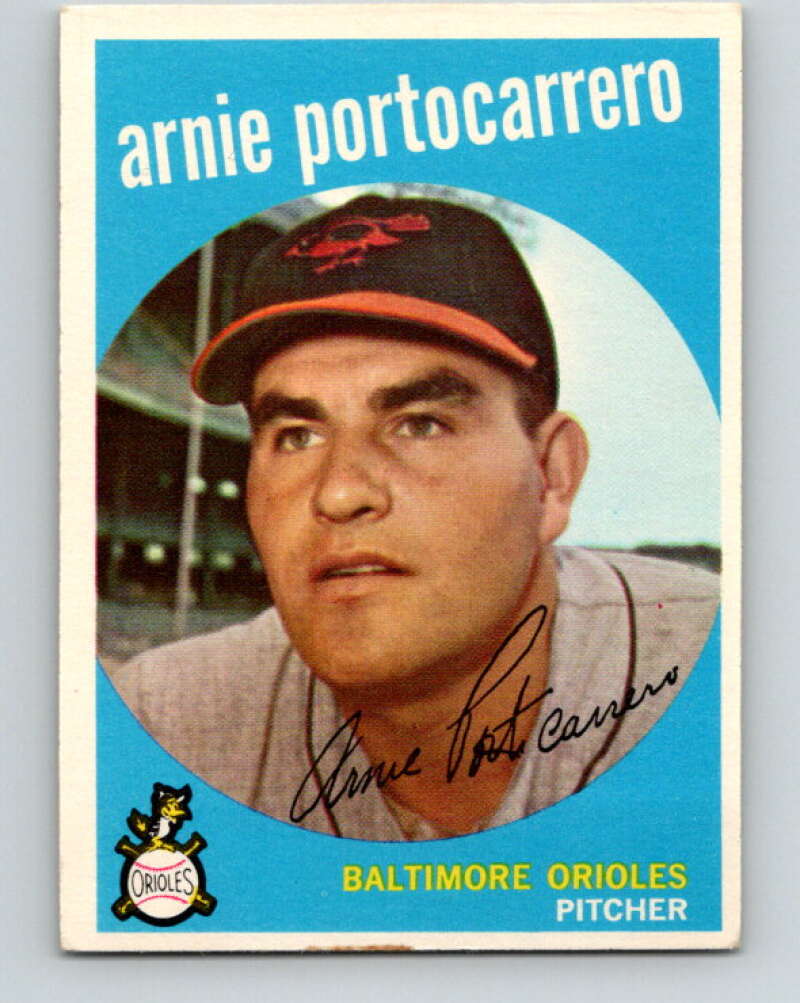 1959 Topps MLB #98 Arnie Portocarrero Baltimore Orioles V11310