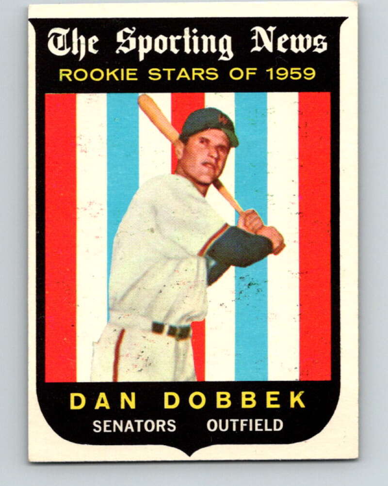 1959 Topps MLB #124 Dan Dobbek RC Rookie Washington Senators V11318