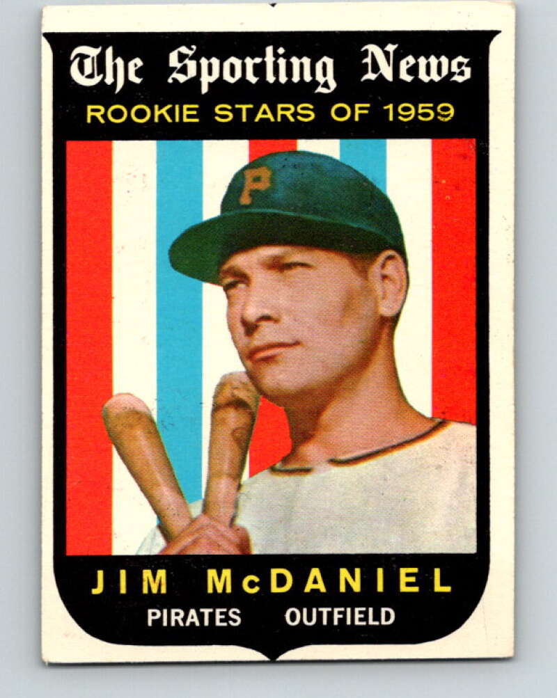 1959 Topps MLB #134 Jim McDaniel RC Rookie Pittsburgh Pirates V11320