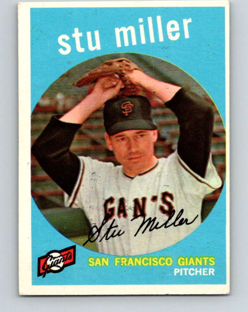 1959 Topps MLB #183 Stu Miller San Francisco Giants V11327