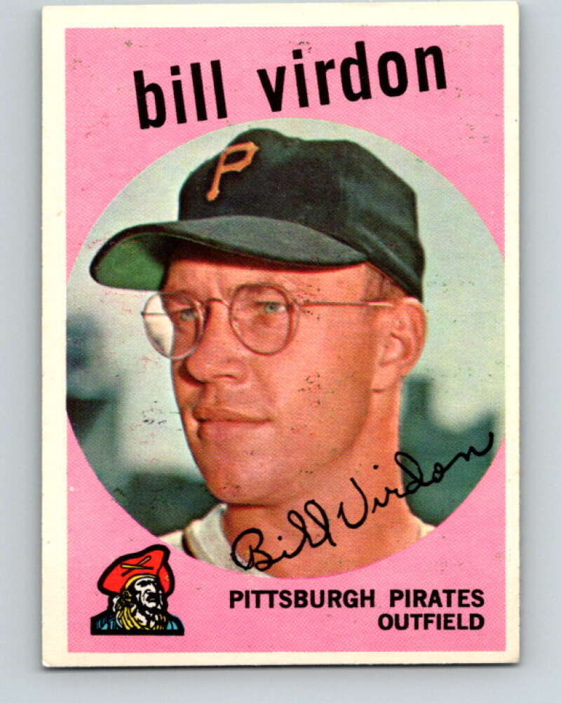 1959 Topps MLB #190 Bill Virdon Pittsburgh Pirates V11330