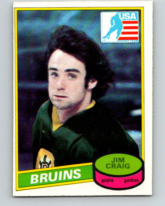 1980-81 O-Pee-Chee #22 Jim Craig OLY  RC Rookie Boston Bruins  V11344