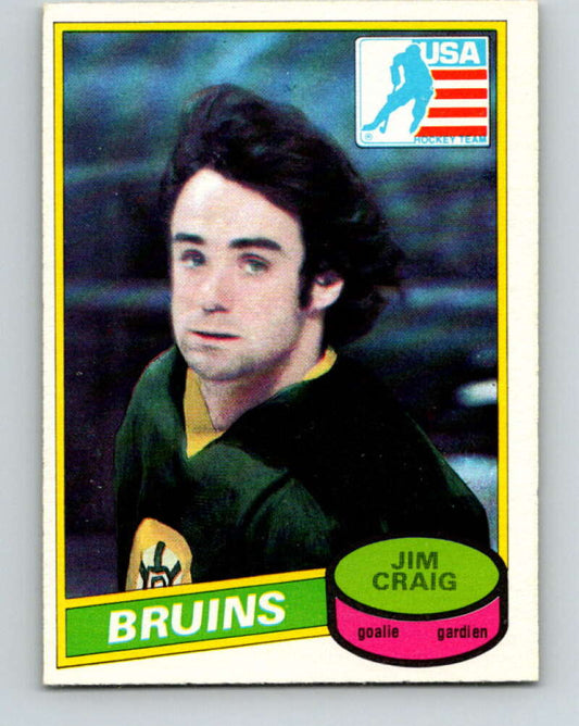 1980-81 O-Pee-Chee #22 Jim Craig OLY  RC Rookie Boston Bruins  V11346