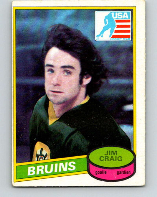 1980-81 O-Pee-Chee #22 Jim Craig OLY  RC Rookie Boston Bruins  V11352