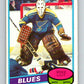 1980-81 O-Pee-Chee #31 Mike Liut  RC Rookie St. Louis Blues  V11370