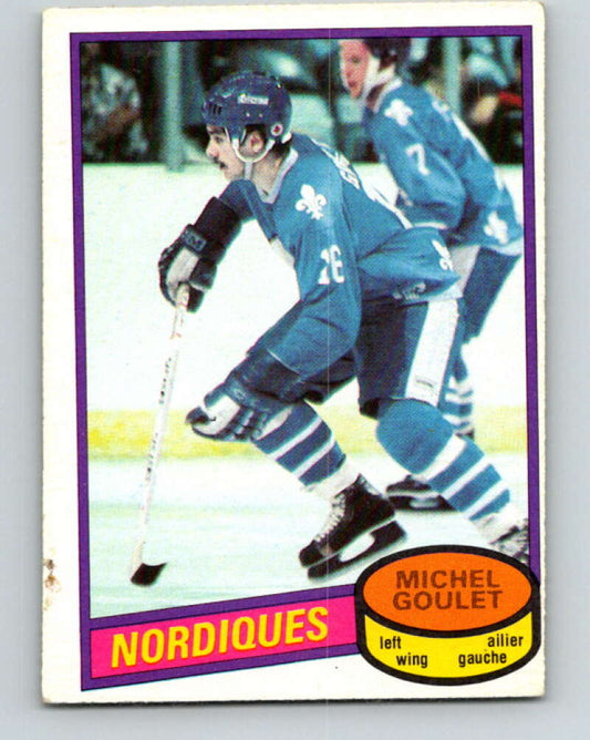 1980-81 O-Pee-Chee #67 Michel Goulet  RC Rookie Quebec Nordiques  V11389