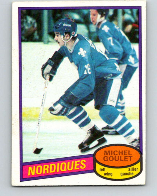 1980-81 O-Pee-Chee #67 Michel Goulet  RC Rookie Quebec Nordiques  V11390