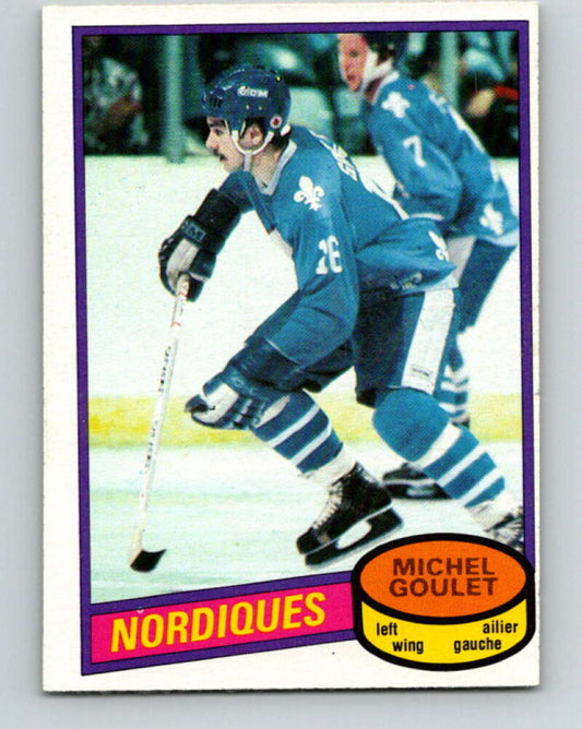 1980-81 O-Pee-Chee #67 Michel Goulet  RC Rookie Quebec Nordiques  V11393