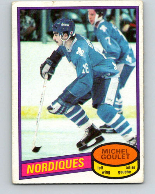 1980-81 O-Pee-Chee #67 Michel Goulet  RC Rookie Quebec Nordiques  V11397