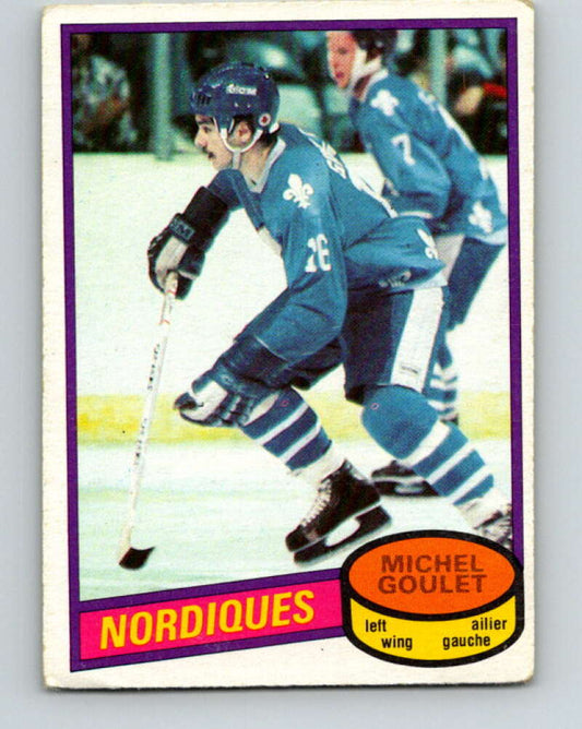 1980-81 O-Pee-Chee #67 Michel Goulet  RC Rookie Quebec Nordiques  V11400