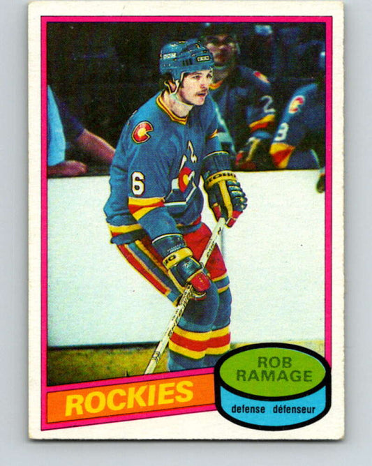 1980-81 O-Pee-Chee #213 Rob Ramage  RC Rookie Colorado Rockies  V11473