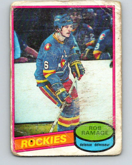 1980-81 O-Pee-Chee #213 Rob Ramage  RC Rookie Colorado Rockies  V11476