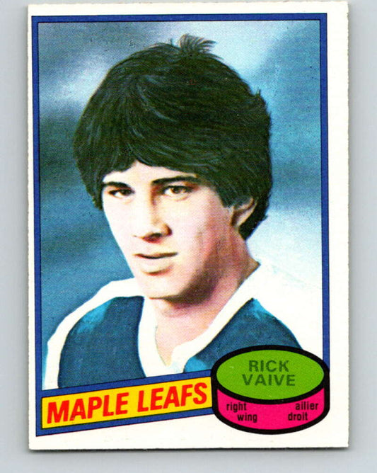 1980-81 O-Pee-Chee #242 Rick Vaive  RC Rookie Toronto Maple Leafs  V11477