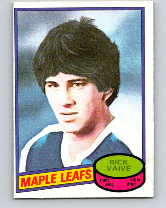 1980-81 O-Pee-Chee #242 Rick Vaive  RC Rookie Toronto Maple Leafs  V11478