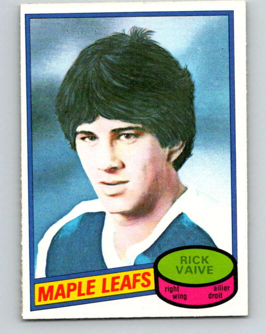 1980-81 O-Pee-Chee #242 Rick Vaive  RC Rookie Toronto Maple Leafs  V11479