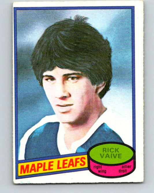 1980-81 O-Pee-Chee #242 Rick Vaive  RC Rookie Toronto Maple Leafs  V11482