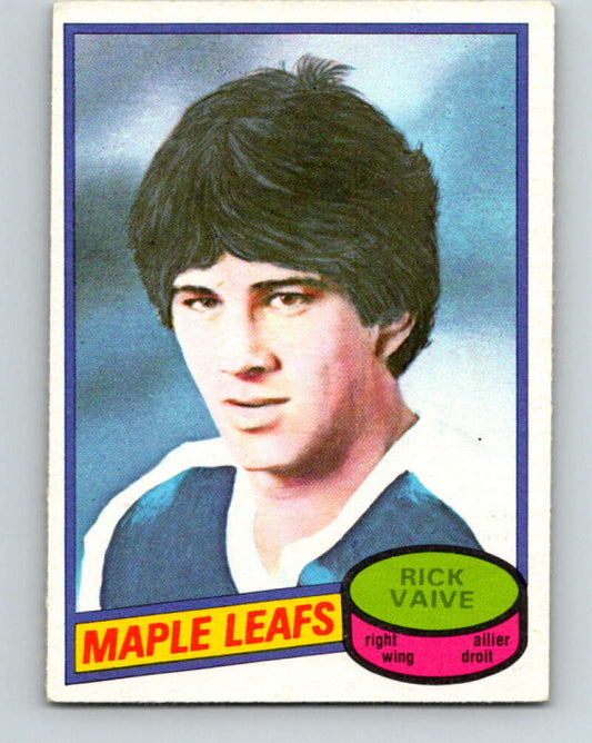 1980-81 O-Pee-Chee #242 Rick Vaive  RC Rookie Toronto Maple Leafs  V11484