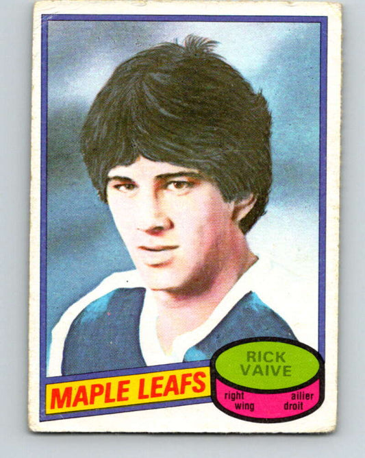 1980-81 O-Pee-Chee #242 Rick Vaive  RC Rookie Toronto Maple Leafs  V11487