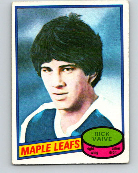 1980-81 O-Pee-Chee #242 Rick Vaive  RC Rookie Toronto Maple Leafs  V11488