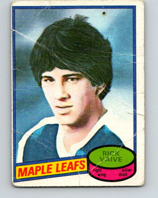 1980-81 O-Pee-Chee #242 Rick Vaive  RC Rookie Toronto Maple Leafs  V11491