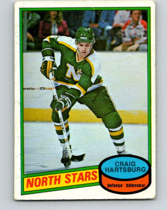 1980-81 O-Pee-Chee #317 Craig Hartsburg  RC Rookie Minnesota North Stars  V11535