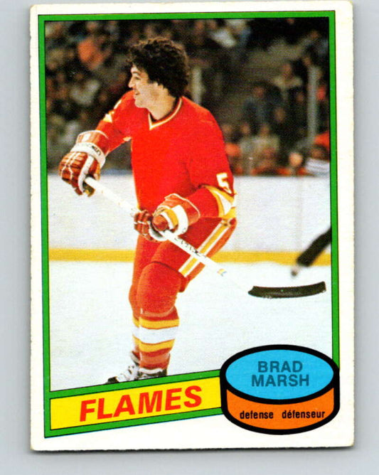 1980-81 O-Pee-Chee #338 Brad Marsh  RC Rookie Calgary Flames  V11547