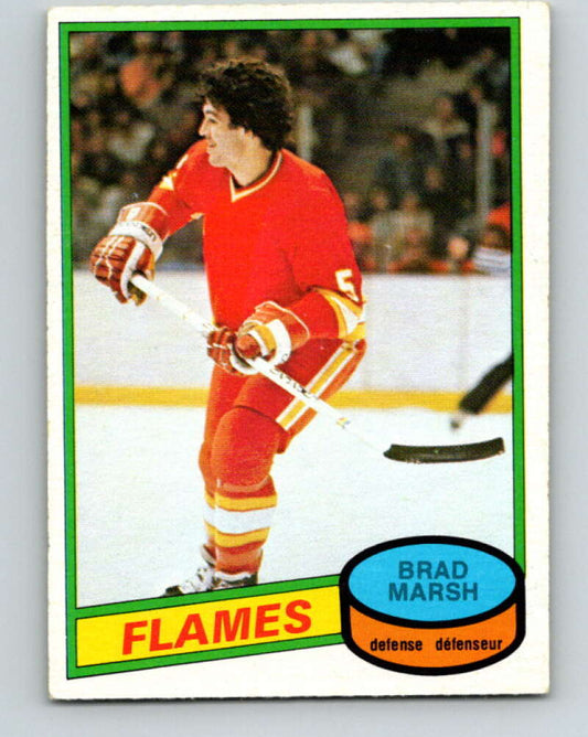 1980-81 O-Pee-Chee #338 Brad Marsh  RC Rookie Calgary Flames  V11549