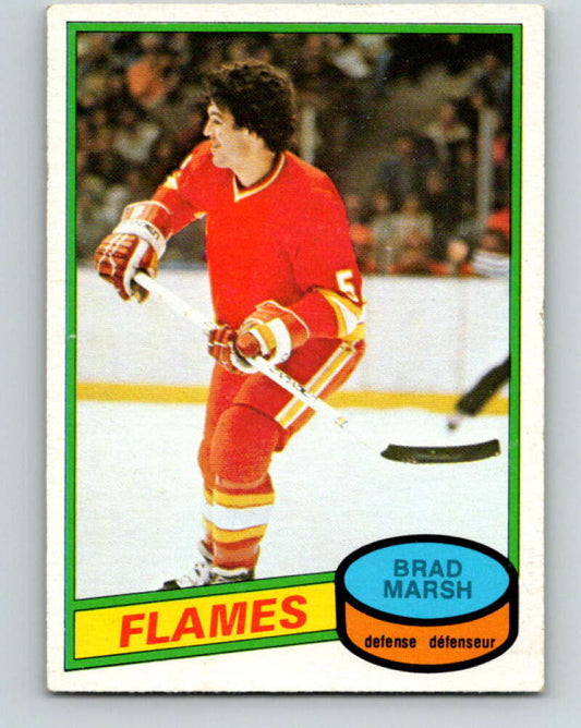 1980-81 O-Pee-Chee #338 Brad Marsh  RC Rookie Calgary Flames  V11550