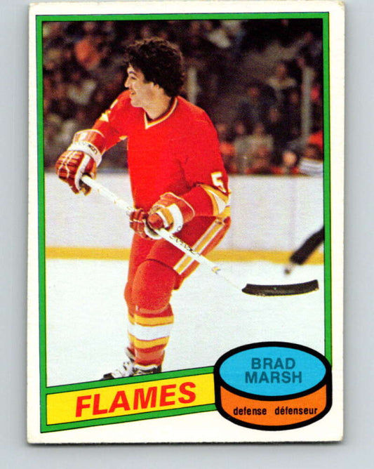1980-81 O-Pee-Chee #338 Brad Marsh  RC Rookie Calgary Flames  V11551