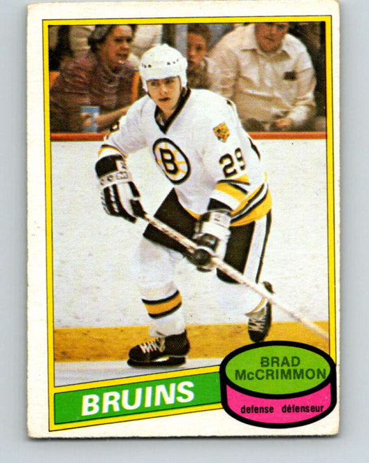 1980-81 O-Pee-Chee #354 Brad McCrimmon  RC Rookie Boston Bruins  V11573