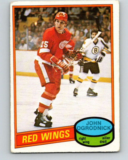 1980-81 O-Pee-Chee #359 John Ogrodnick  RC Rookie Detroit Red Wings  V11581
