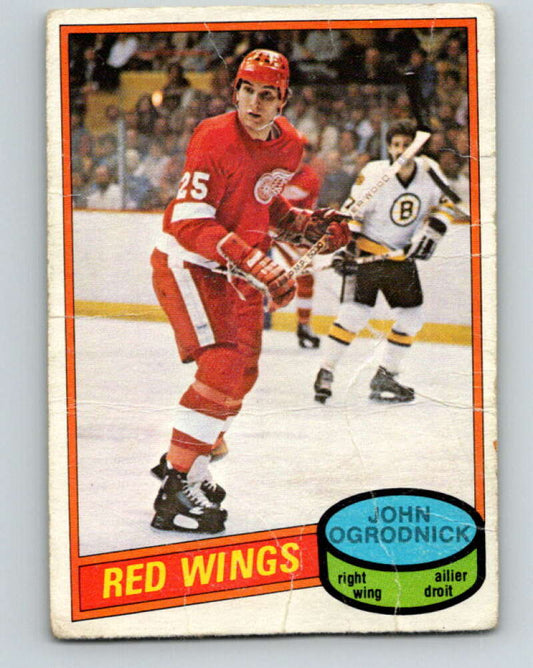 1980-81 O-Pee-Chee #359 John Ogrodnick  RC Rookie Detroit Red Wings  V11583