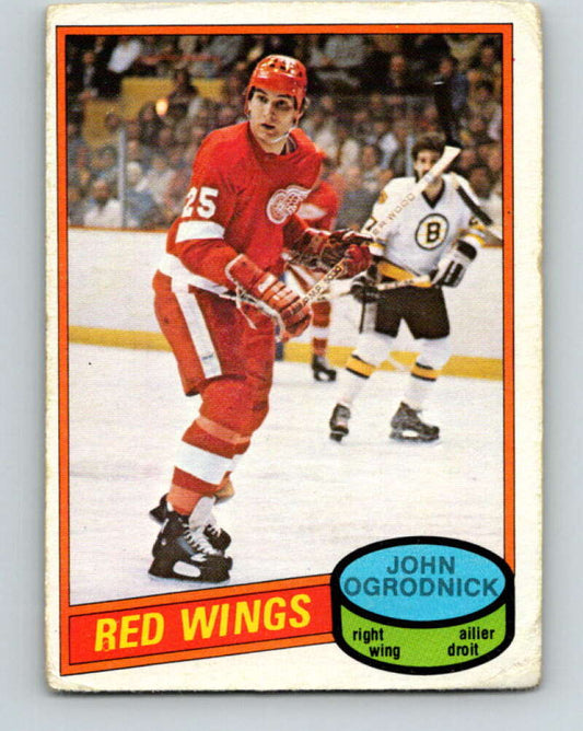 1980-81 O-Pee-Chee #359 John Ogrodnick  RC Rookie Detroit Red Wings  V11584