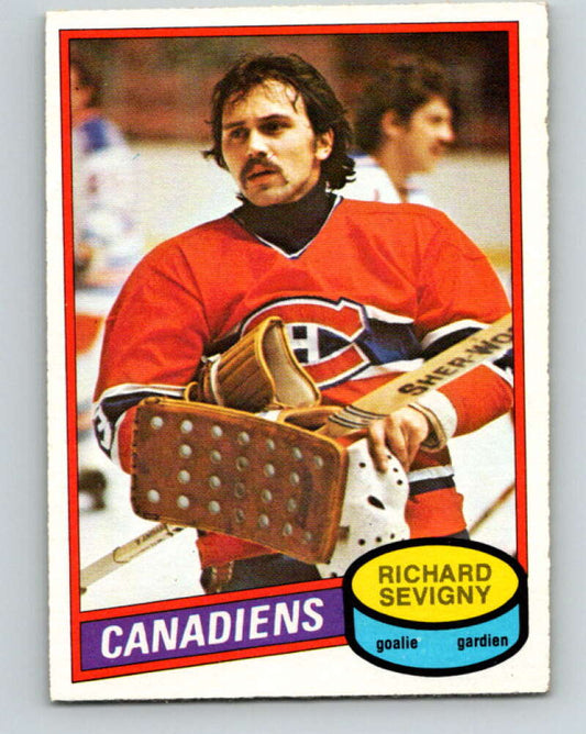 1980-81 O-Pee-Chee #385 Richard Sevigny  RC Rookie Montreal Canadiens  V11585