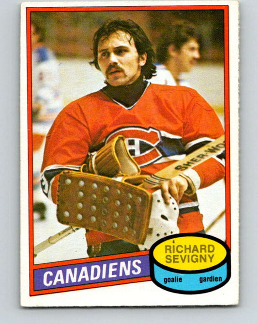 1980-81 O-Pee-Chee #385 Richard Sevigny  RC Rookie Montreal Canadiens  V11587