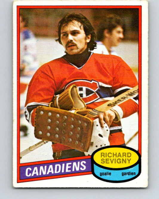 1980-81 O-Pee-Chee #385 Richard Sevigny  RC Rookie Montreal Canadiens  V11588
