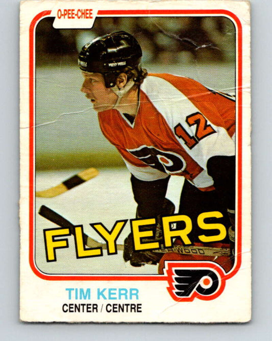 1981-82 O-Pee-Chee #251 Tim Kerr  RC Rookie Philadelphia Flyers  V11683
