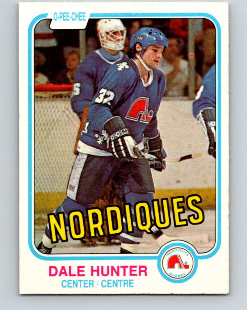 1981-82 O-Pee-Chee #277 Dale Hunter  RC Rookie Quebec Nordiques  V11694