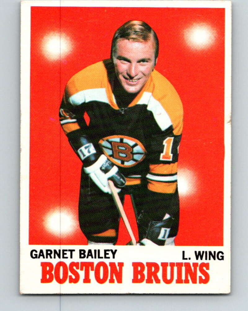 1970-71 Topps NHL #10 Ace Bailey RC Rookie Boston Bruins V11735
