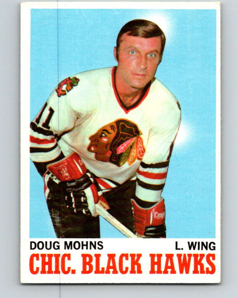 1970-71 Topps NHL #16 Doug Mohns Chicago Blackhawks V11739
