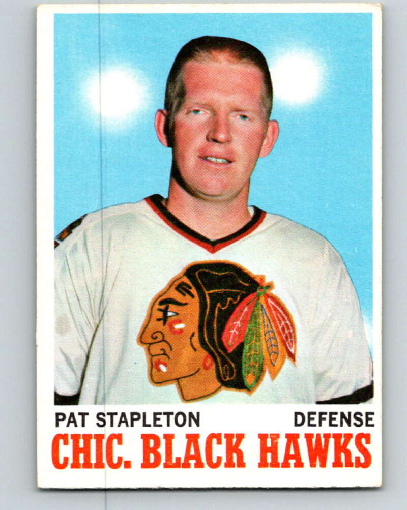 1970-71 Topps NHL #17 Pat Stapleton Chicago Blackhawks V11740