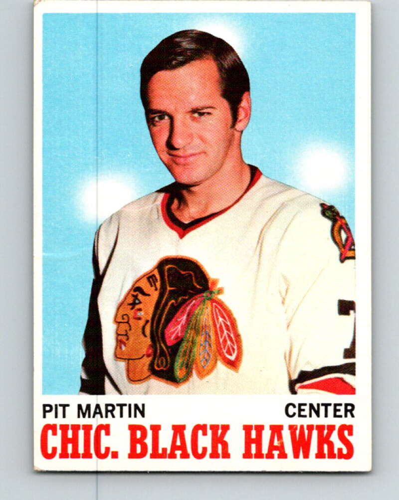 1970-71 Topps NHL #18 Pit Martin Chicago Blackhawks V11741