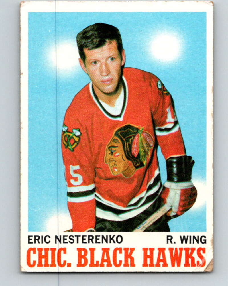 1970-71 Topps NHL #19 Eric Nesterenko Chicago Blackhawks V11742