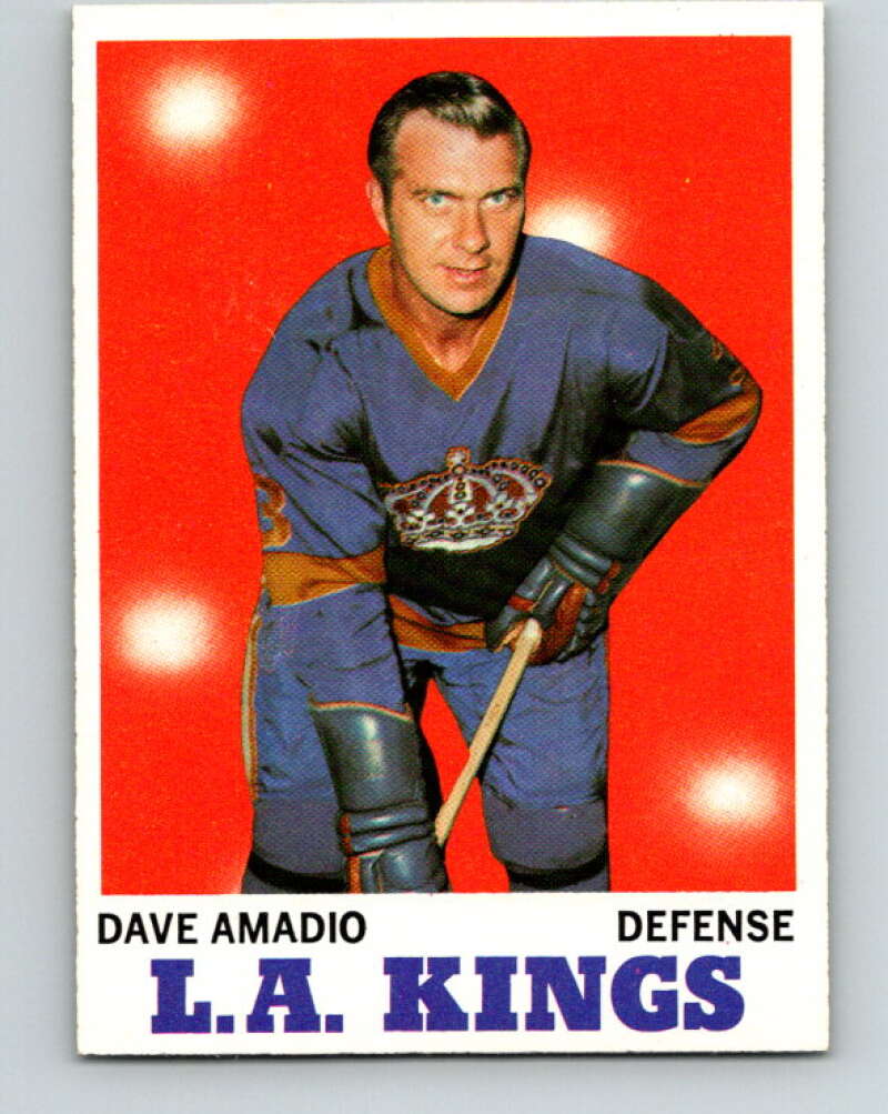 1970-71 Topps NHL #33 Dave Amadio Los Angeles Kings V11747
