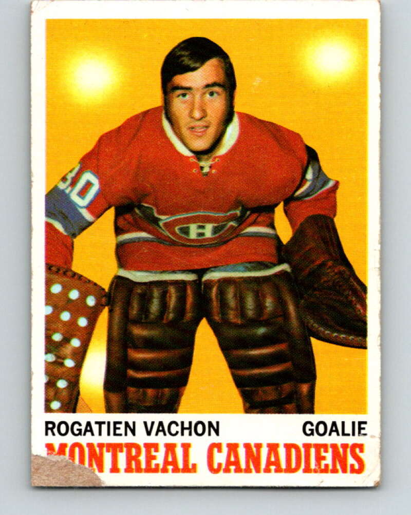 1970-71 Topps NHL #49 Rogie Vachon Montreal Canadiens V11753