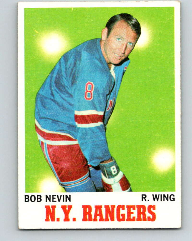 1970-71 Topps NHL #60 Bob Nevin New York Rangers V11755